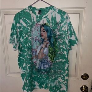 Karol G Green Tie-Dye Graphic T-Shirt L